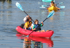 Kayak Rentals for exploring Back Creek Water Trails