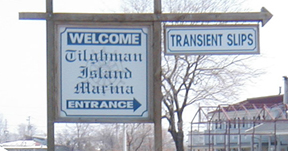 Tilghman Island Marina's entry at Knapps Narrows Channel