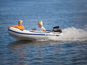 Our smallest Carolina Skiff Rental Boat is 14' with a 5HP Honda